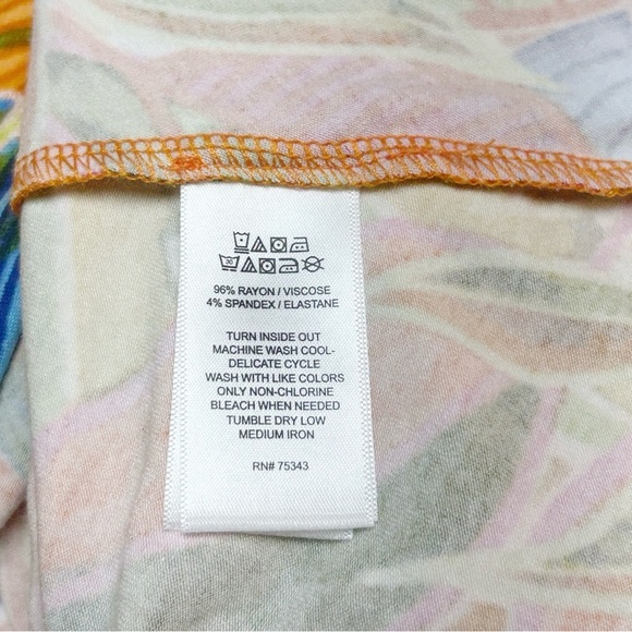 C&C California Tropical Jersey Knit Midi Dress Size 2X NWT - Picture 5 of 7